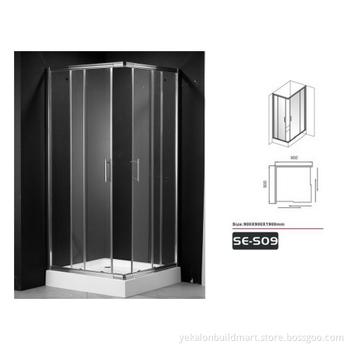 Shower Enclosures Type and 6-10mm Glass Thickness shower cubicle china manufacturer